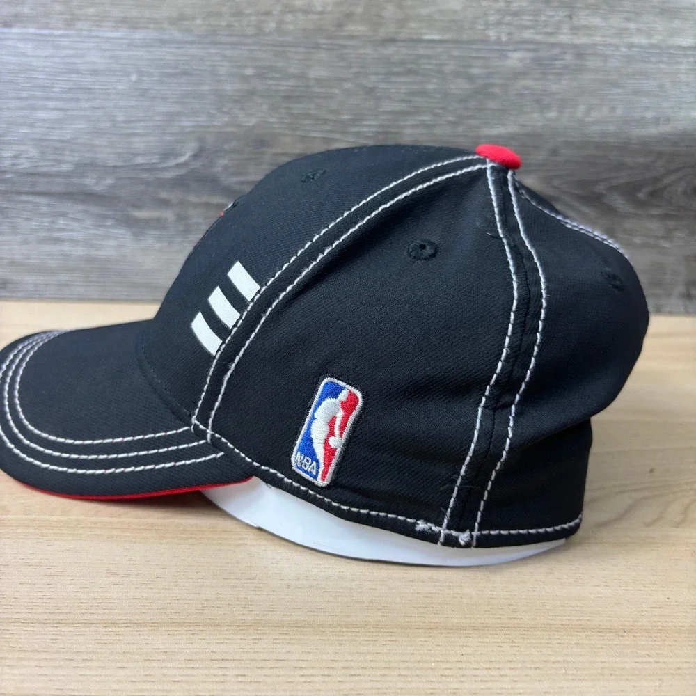 Portland Trail‎ Blazers Hat Cap Fitted Small Black NBA Basketball Adidas